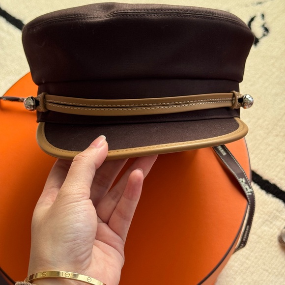 Hermes Black and Tan Cap - Picture 3 of 8